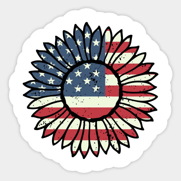 Sunflower 4th of July Sticker by sevalyilmazardal